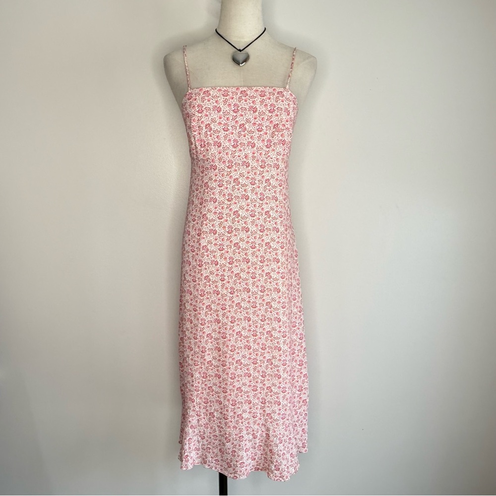 GAP Pink and White Floral Dress